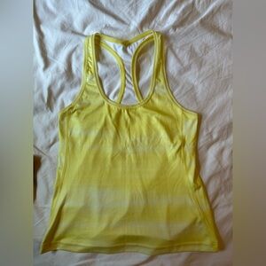 Yellow Racerback Tank Top